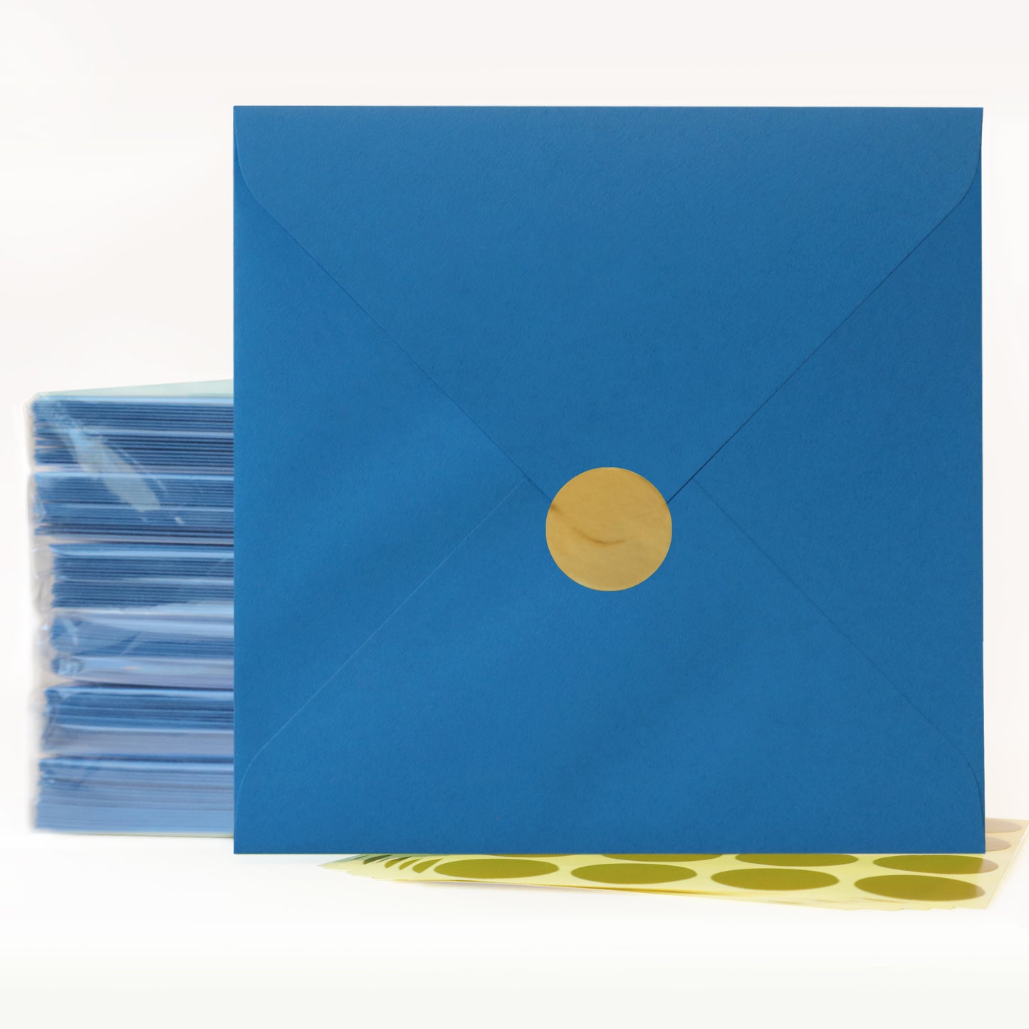 Pack of 120 Square 6-1/8” x 6-1/8” Self-Seal Envelopes for Wedding, Baby Shower, Party Invitations, Christmas, Greeting Cards.