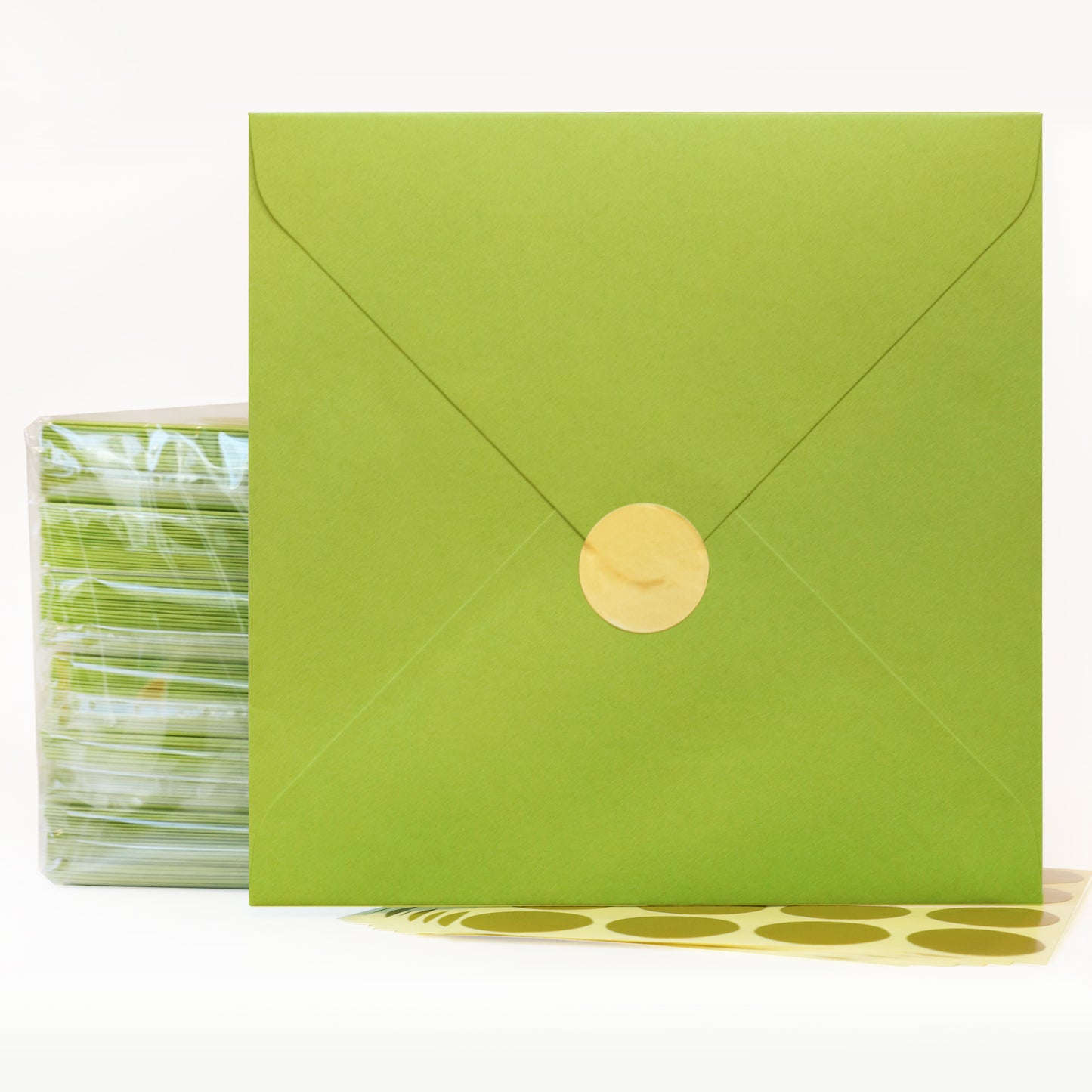 Pack of 120 Square 6-1/8” x 6-1/8” Self-Seal Envelopes for Wedding, Baby Shower, Party Invitations, Christmas, Greeting Cards.