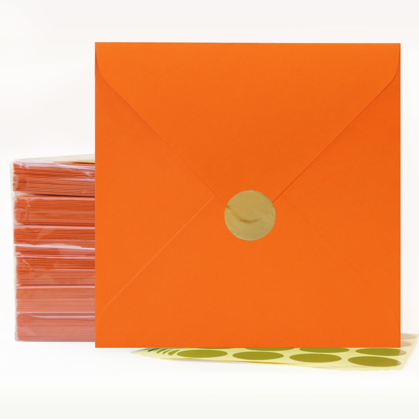 Pack of 120 Square 6-1/8” x 6-1/8” Self-Seal Envelopes for Wedding, Baby Shower, Party Invitations, Christmas, Greeting Cards.
