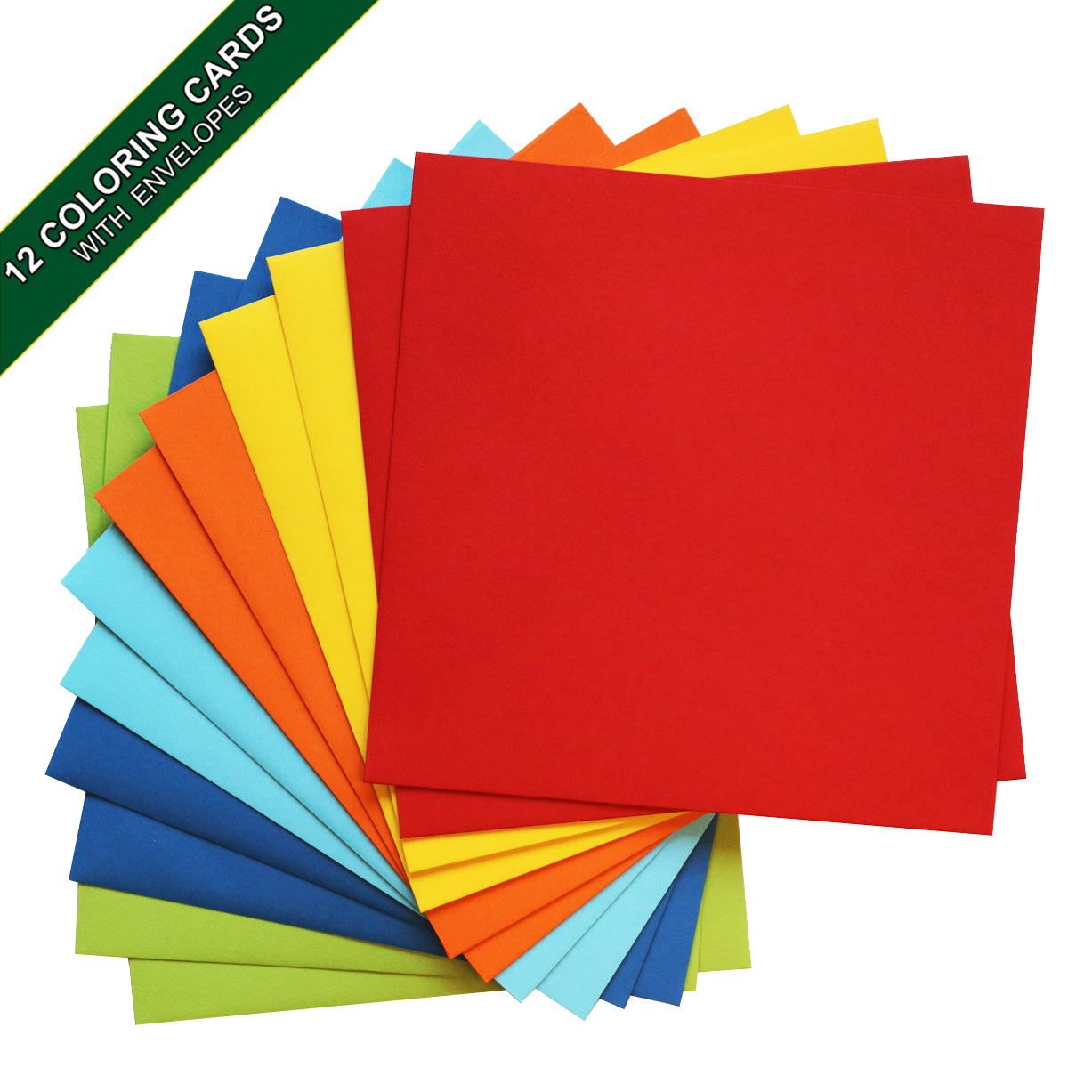 Celtic art. A coloring card set of 12 cards with colored envelopes and closure stickers.